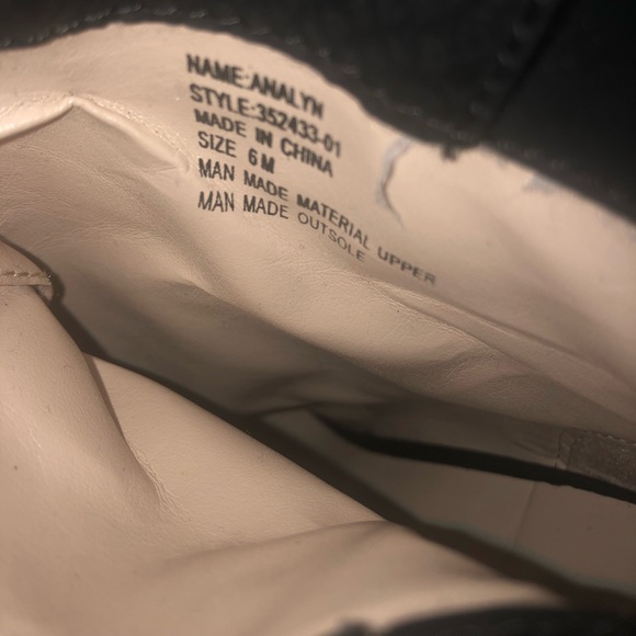 Black platform boots worn once size 6 - Picture 5 of 5